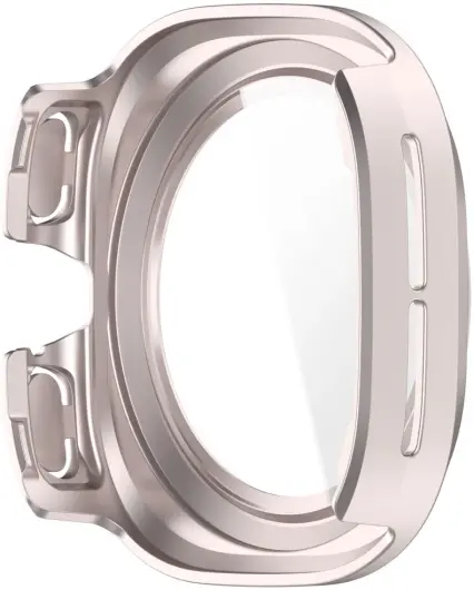 Samsung Galaxy Watch Ultra Hoesje - Bumper Case met Tempered Glass - Licht Roze afbeelding 3
