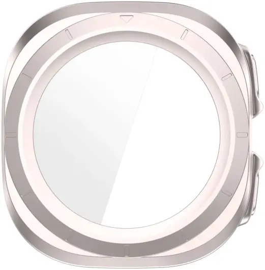 Samsung Galaxy Watch Ultra Hoesje - Bumper Case met Tempered Glass - Licht Roze afbeelding 4