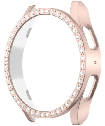 Samsung Galaxy Watch 7 44MM Hoesje - Hard Plastic - Diamant Roze Cases