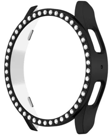 Samsung Galaxy Watch 7 44MM Hoesje - Hard Plastic - Diamant Zwart Cases