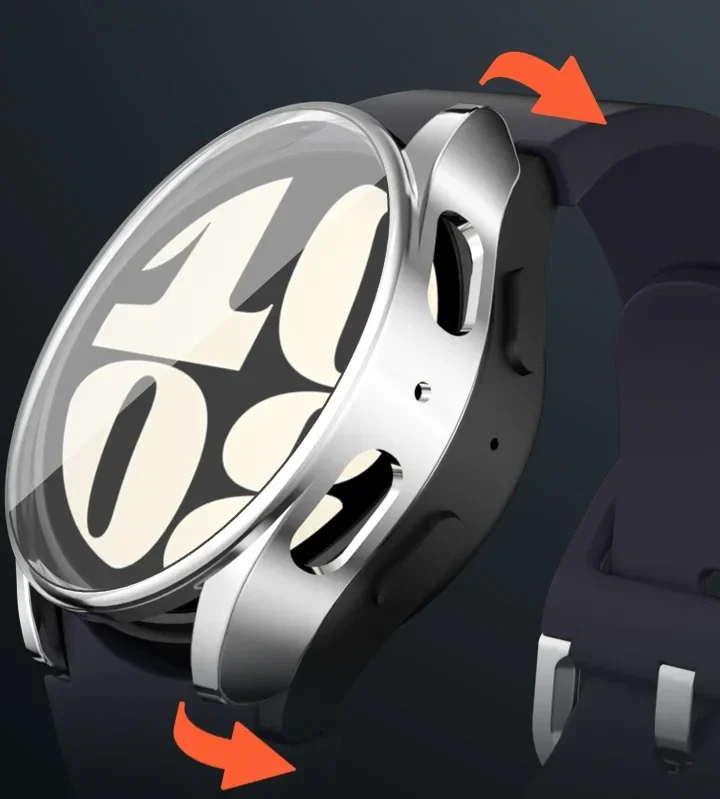 Samsung Galaxy Watch 7 44MM Hoesje Full Protect TPU Transparant afbeelding 2