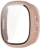 Fitbit Ace LTE Hoesje Bumper met Ingebouwde Tempered Glass Roze