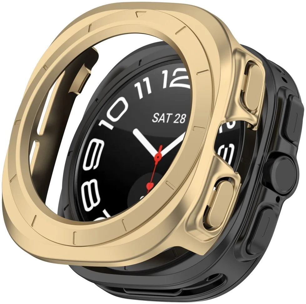 Samsung Galaxy Watch Ultra Hoesje - Hard Plastic - Goud afbeelding 1