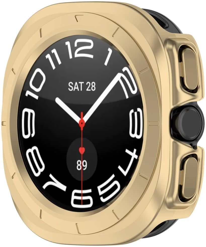 Samsung Galaxy Watch Ultra Hoesje - Hard Plastic - Goud afbeelding 5