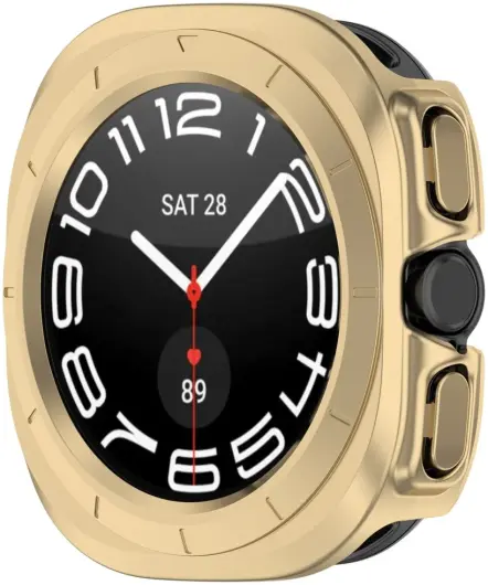 Samsung Galaxy Watch Ultra Hoesje - Hard Plastic - Goud afbeelding 5