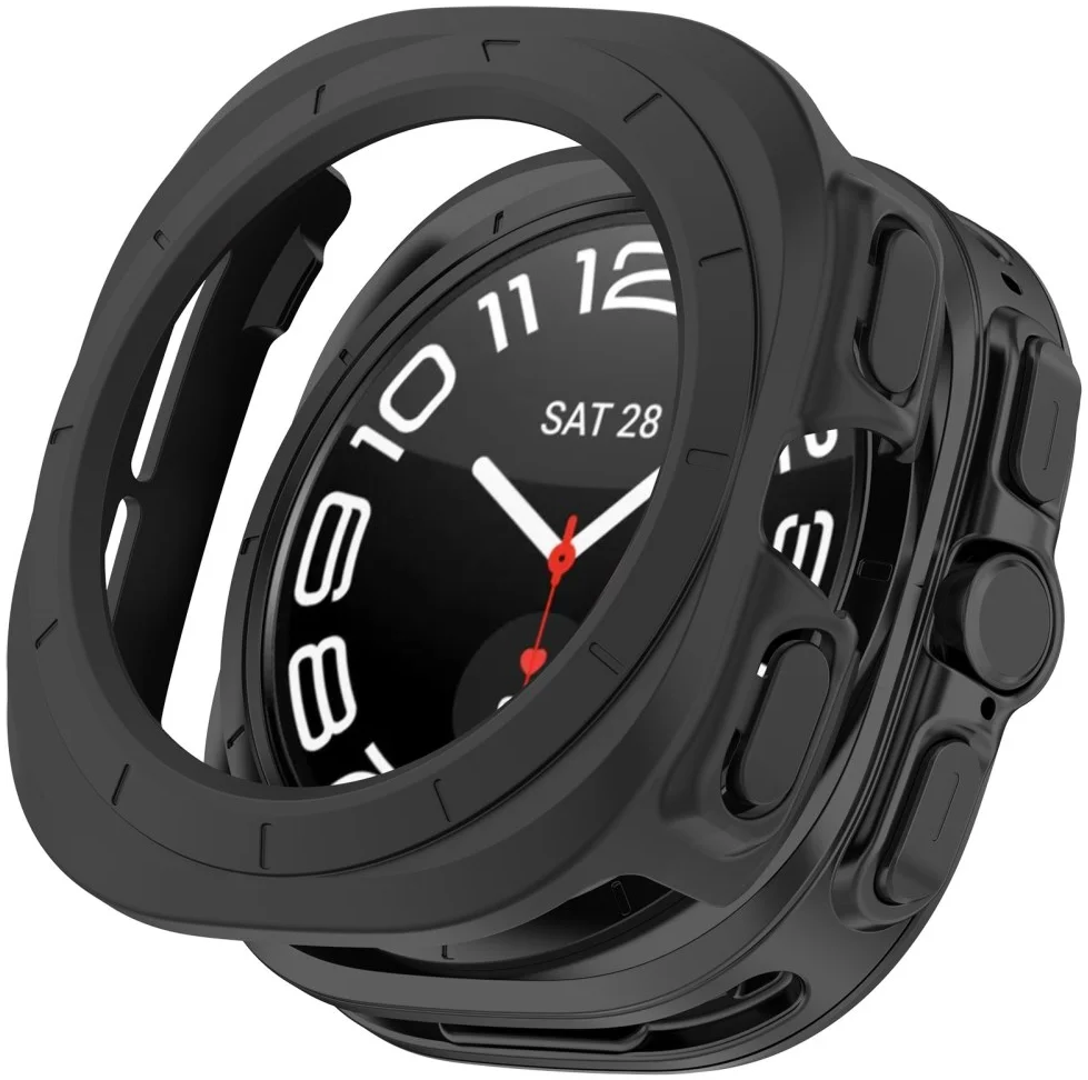 Samsung Galaxy Watch Ultra Hoesje - Hard Plastic - Zwart afbeelding 1