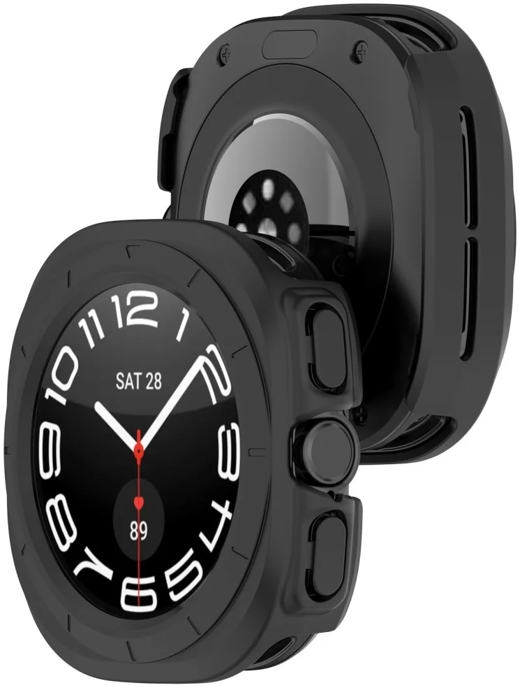 Samsung Galaxy Watch Ultra Hoesje - Hard Plastic - Zwart afbeelding 6