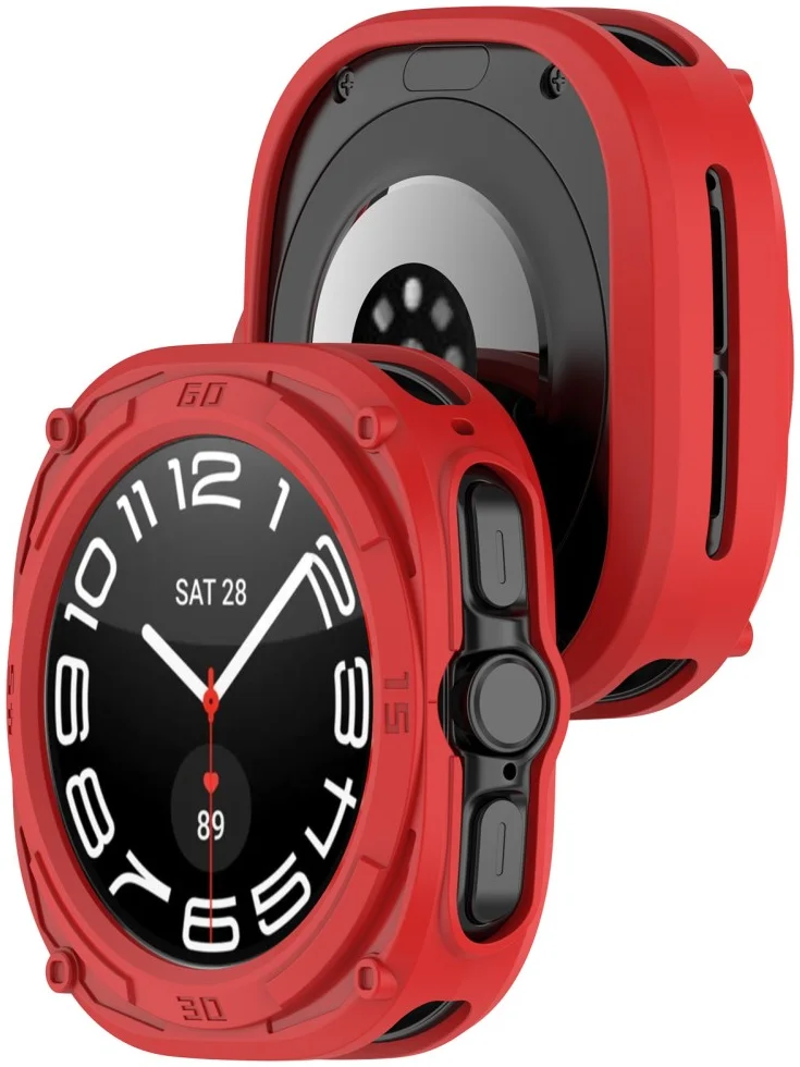 Samsung Galaxy Watch Ultra Hoesje - TPU - Rood afbeelding 6