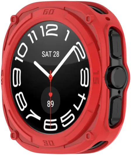 Samsung Galaxy Watch Ultra Hoesje - TPU - Rood afbeelding 5