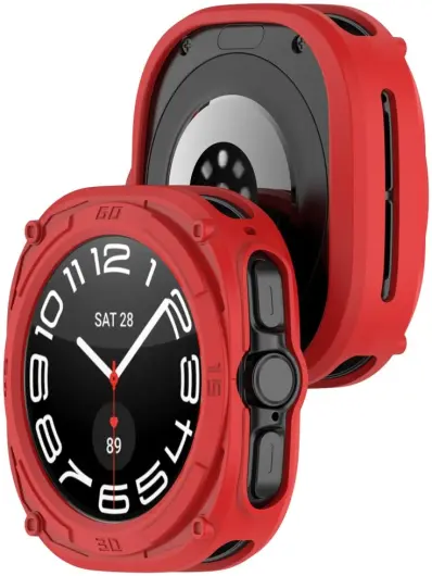 Samsung Galaxy Watch Ultra Hoesje - TPU - Rood afbeelding 6