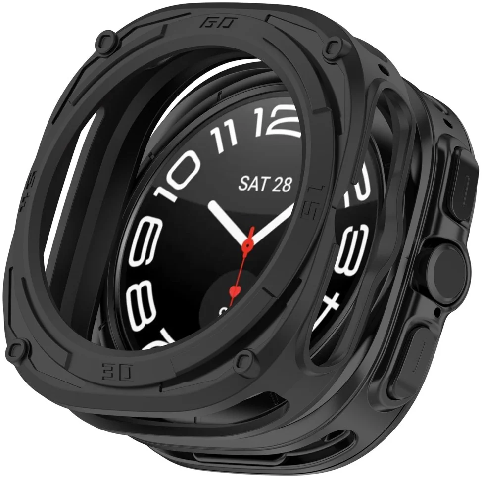 Samsung Galaxy Watch Ultra Hoesje - TPU - Zwart afbeelding 1