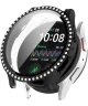 Samsung Galaxy Watch 7 40MM Hoesje - Case met Tempered Glass - Rhinestone Zwart