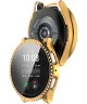 Samsung Galaxy Watch 7 40MM Hoesje - Case met Tempered Glass - Rhinestone Goud