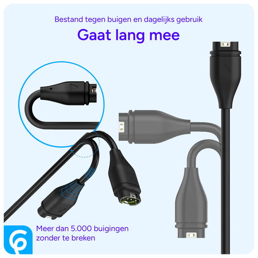 Universele Garmin Watch Oplader USB-C Kabel 1M Zwart afbeelding 5