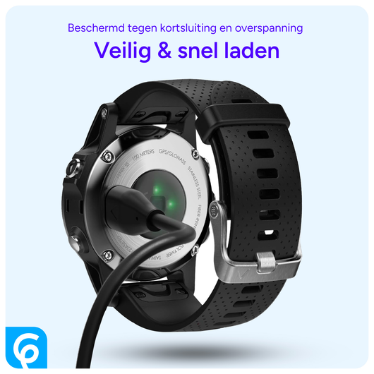 Universele Garmin Watch Oplader USB-C Kabel 1M Zwart afbeelding 6