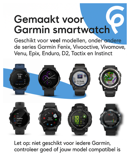 Universele Garmin Watch Oplader USB-C Kabel 1M Zwart afbeelding 3