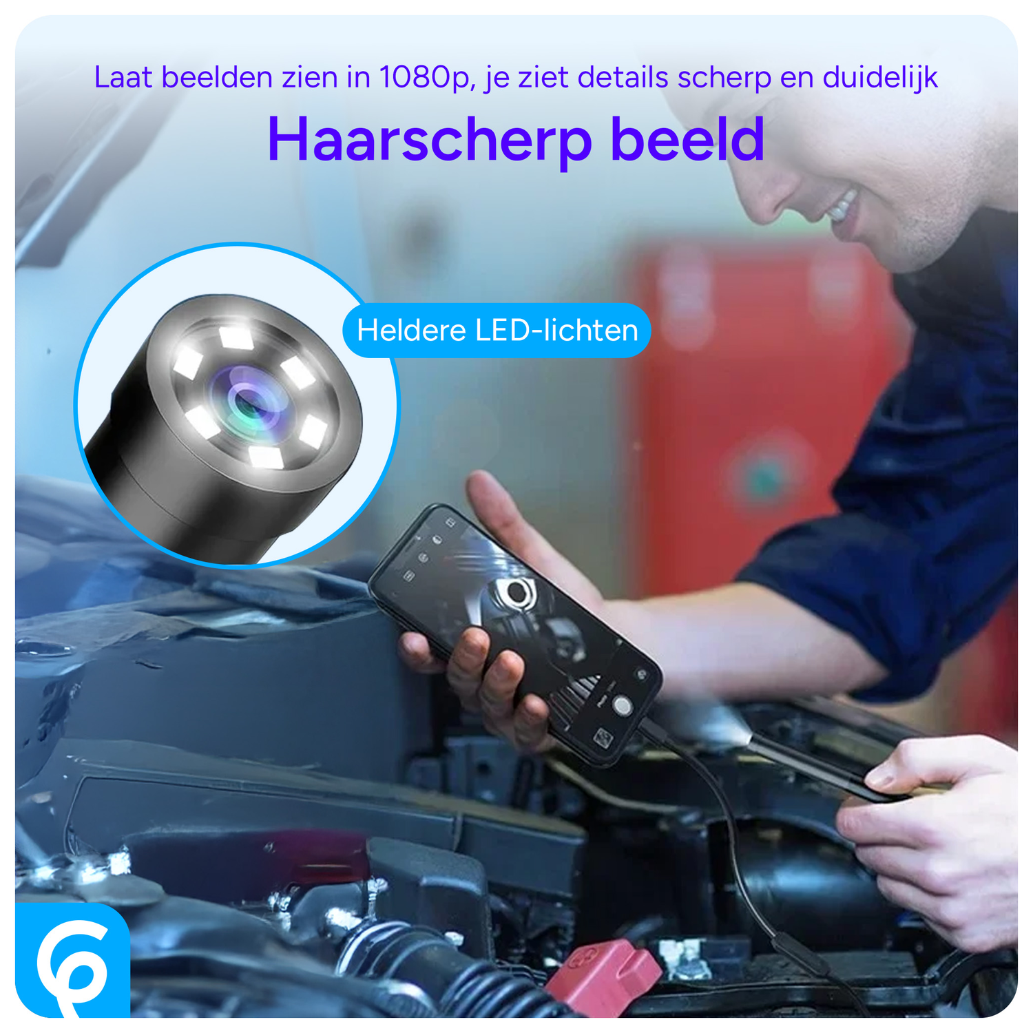 Wifi Endoscoop Camera Waterproof 3 Meter Boroscoop voor Telefoon afbeelding 2