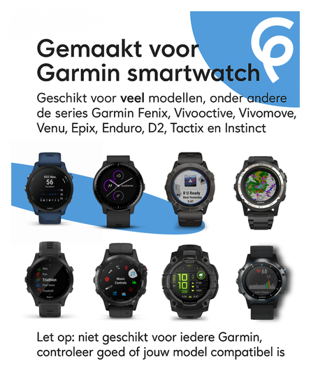 Universele Garmin Watch Oplader USB-A Kabel 1M Zwart afbeelding 3