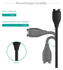 Universele Garmin Watch Oplader USB-A Kabel 1M Zwart afbeelding 8