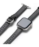 Ringke Leather One Slim - Apple Watch 1-10/SE - 38/40/41/42MM Bandje - Zwart