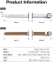 Ringke Leather One Slim - Apple Watch 1-10/SE - 38/40/41/42MM Bandje - Zwart afbeelding 7