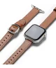 Ringke Leather One Slim - Apple Watch 1-10/SE - 38/40/41/42MM Bandje - Bruin