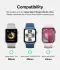 Ringke Leather One Padded Band - Apple Watch 1-10/SE - 38/40/41/42MM - Zwart afbeelding 2