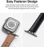 Ringke Leather One Padded Band - Apple Watch 1-10/SE - 38/40/41/42MM - Zwart afbeelding 4