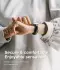 Ringke Leather One Padded Band - Apple Watch 1-10/SE - 38/40/41/42MM - Zwart afbeelding 5