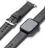 Ringke Leren Basic Bandje - Apple Watch 1-10/SE/Ultra - 49/46/45/44/42MM - Zwart afbeelding 1