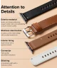 Ringke Leather Basic - Apple Watch 1-10/SE/Ultra Bandje - 49/45/44/42MM - Wit