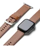 Ringke Leather Basic - Apple Watch 1-10/SE/Ultra Bandje - 49/45/44/42MM - Bruin