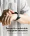 Ringe Leather Bold - Apple Watch 1-10/SE/Ultra Bandje - 49/46/45/44/42MM - Zwart afbeelding 5