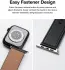 Ringe Leather Bold - Apple Watch 1-10/SE/Ultra Bandje - 49/46/45/44/42MM - Wit afbeelding 5