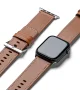 Ringe Leather Bold - Apple Watch 1-10/SE/Ultra Bandje - 49/45/44/42MM - Bruin