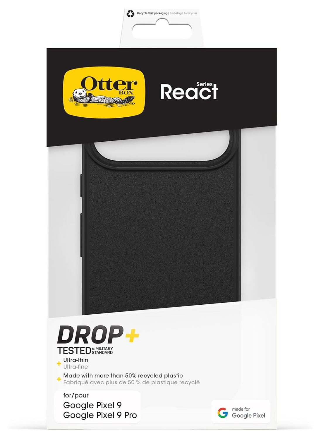 OtterBox React Google Pixel 9 / 9 Pro Hoesje Back Cover Zwart afbeelding 9