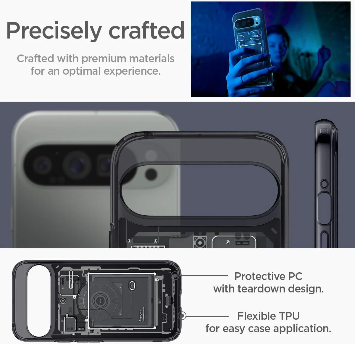 Spigen Ultra Hybrid Google Pixel 9 Pro XL Hoesje Back Cover Zero One afbeelding 7