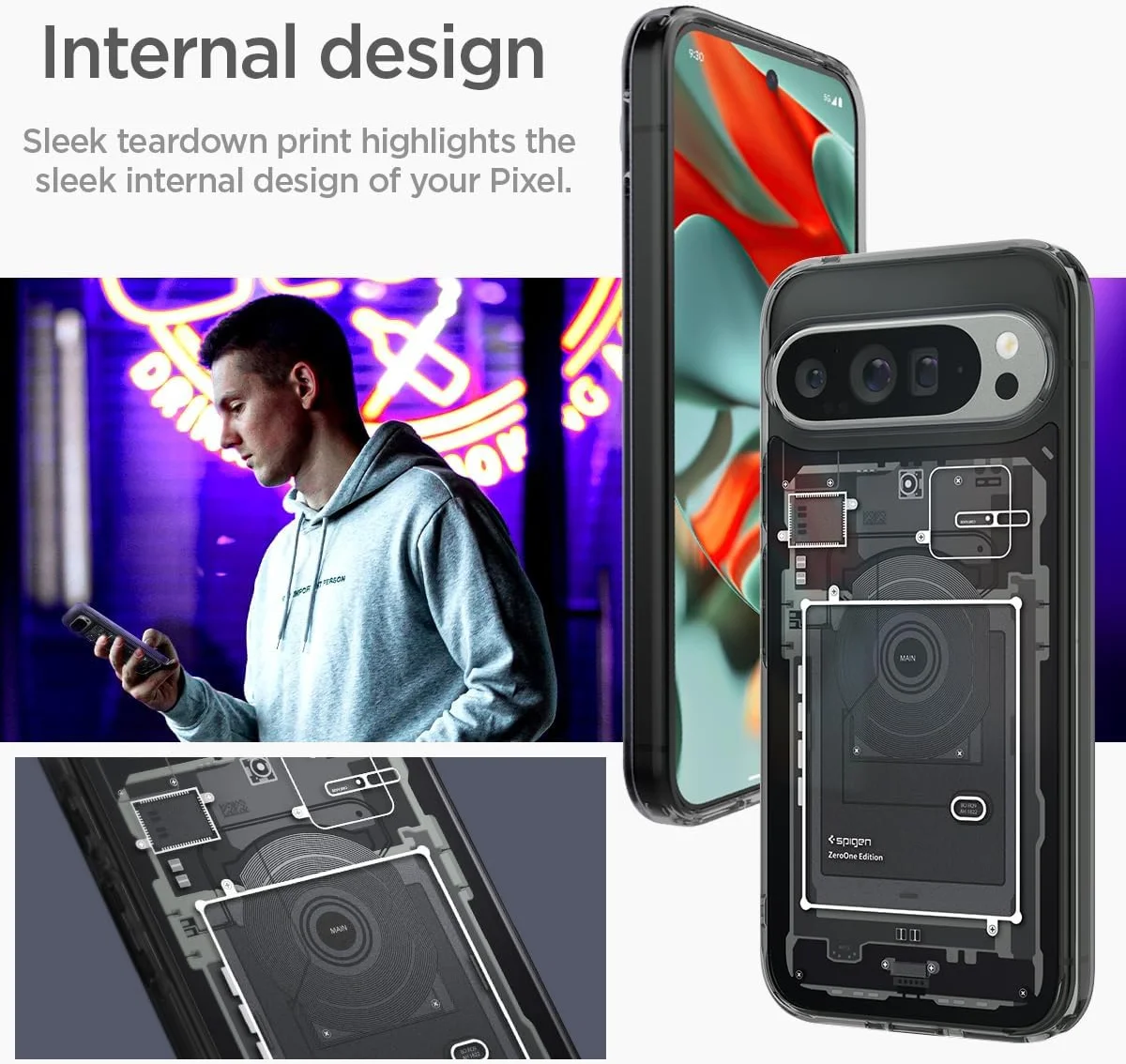 Spigen Ultra Hybrid Google Pixel 9 Pro XL Hoesje Back Cover Zero One afbeelding 8