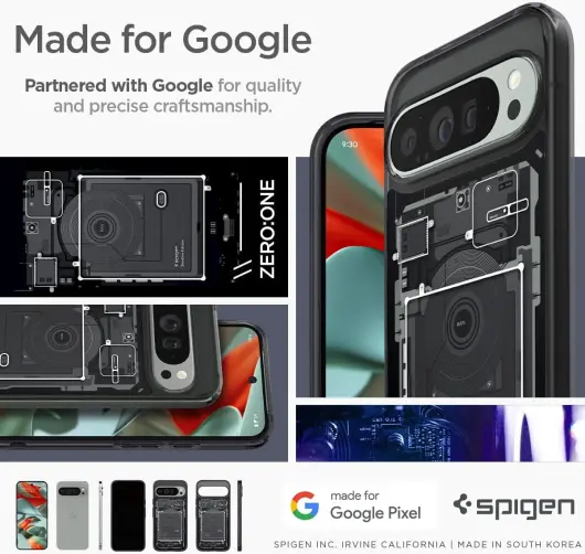 Spigen Ultra Hybrid Google Pixel 9 Pro XL Hoesje Back Cover Zero One afbeelding 4