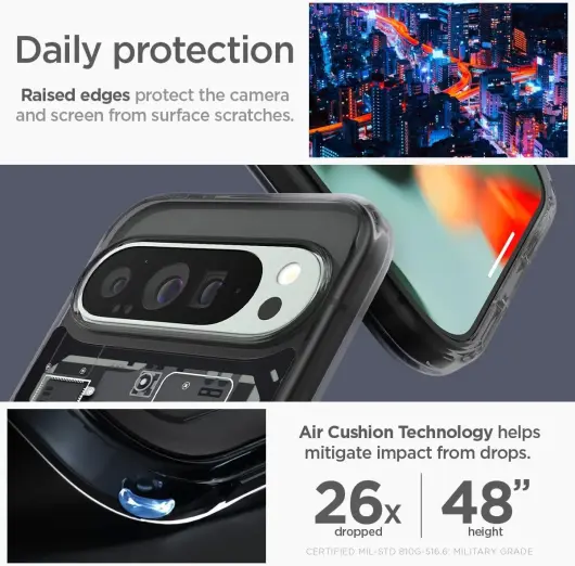 Spigen Ultra Hybrid Google Pixel 9 Pro XL Hoesje Back Cover Zero One afbeelding 6