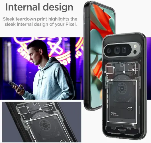 Spigen Ultra Hybrid Google Pixel 9 Pro XL Hoesje Back Cover Zero One afbeelding 8