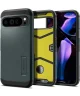 Spigen Tough Armor Google Pixel 9 Pro XL Hoesje Back Cover Groen