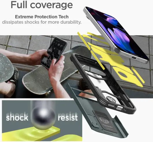 Spigen Tough Armor Google Pixel 9 Pro XL Hoesje Back Cover Groen afbeelding 3