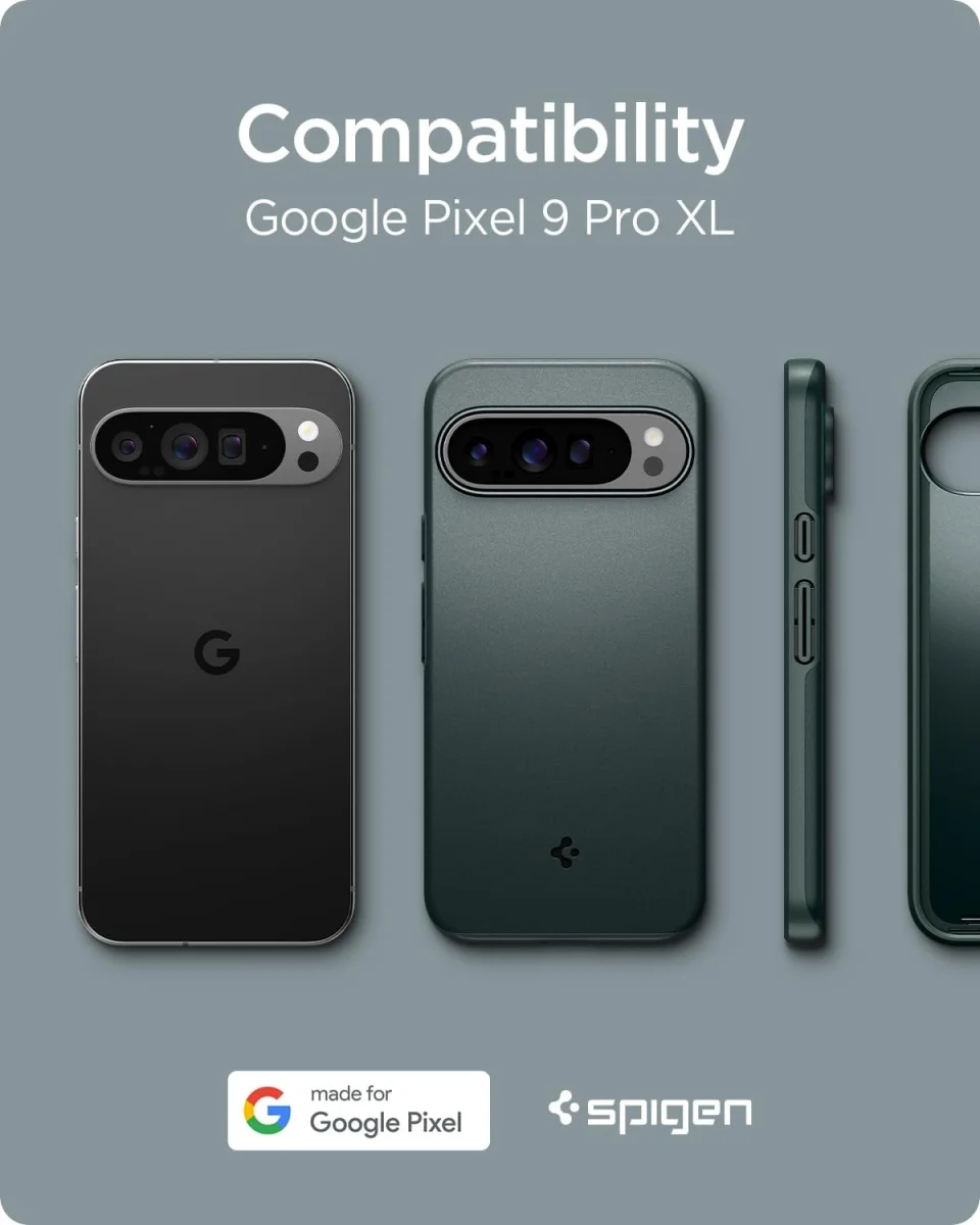 Spigen Thin Fit Google Pixel 9 Pro XL Hoesje Back Cover Groen afbeelding 2