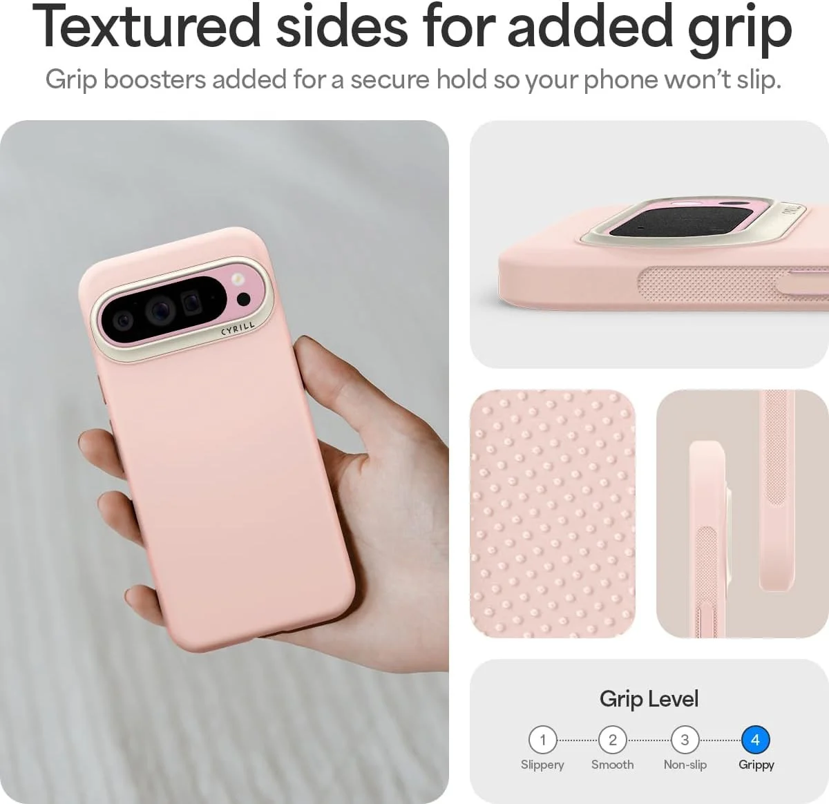 Spigen Cyrill Ultra Color Google Pixel 9 Pro XL Hoesje Back Cover Roze afbeelding 4
