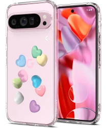 Spigen Ultra Hybrid Google Pixel 9 Pro XL Hoesje Back Cover Candy Hearts