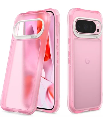 Spigen Cyrill Ultra Sheer Google Pixel 9 / 9 Pro Hoesje Back Cover Roze Hoesjes