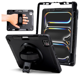 ZAGG Rugged Apple iPad Pro 13 (2024) 360° Draaibare Hoes Zwart
