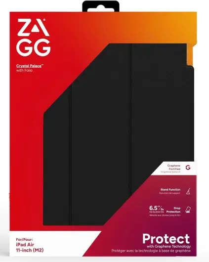 ZAGG Crystal Palace Folio Apple iPad Air 13 (24/25) Hoes Book Case Zwart afbeelding 5