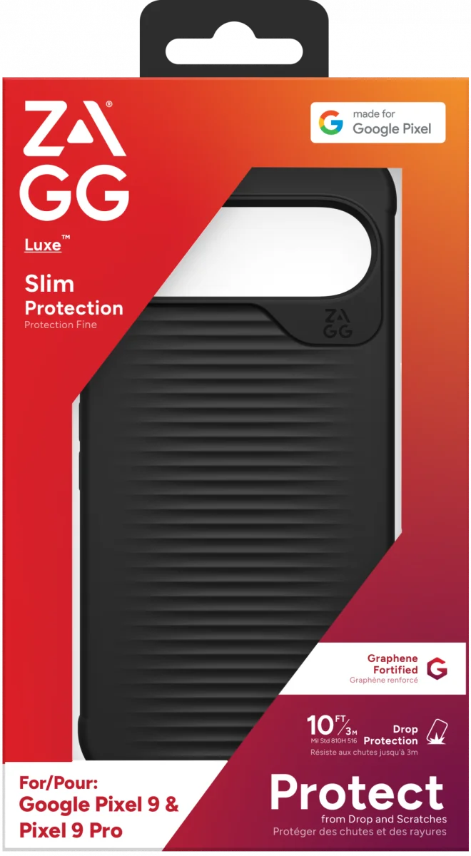 ZAGG Luxe Google Pixel 9 / 9 Pro Hoesje 3M Valbescherming Zwart afbeelding 10